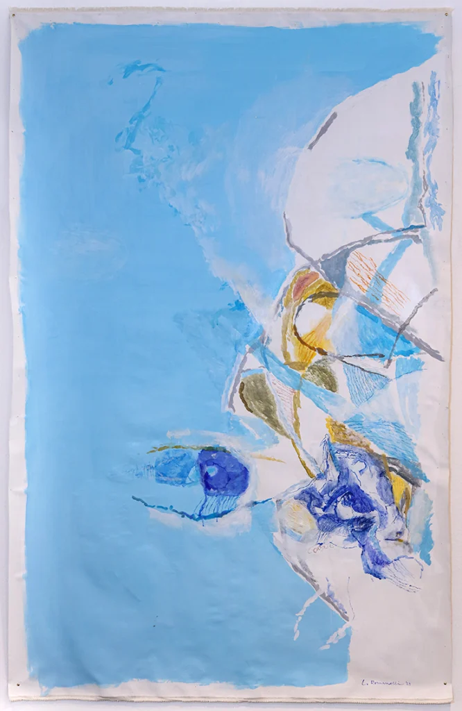 mare verticale 2023 tecnica mista su tela